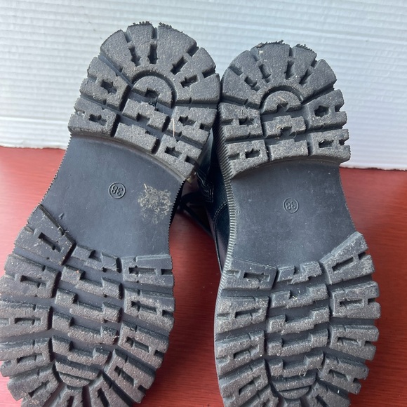 Black Lace-Up Ankle Boots - Picture 4 of 4